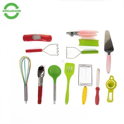 Colorful Silicone Cooking Spoon Kid Kitchen Gadget Utensil Set