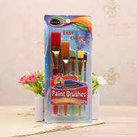 Keep Smiling 5pcs Nylon Hair Paint Brush Set Artist Watercolor Oil Brush For children Student Stationary Painting Supplies